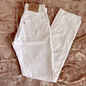 Vintage white Levi’s
